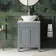 Bermuda Dove Grey Vanity with Marble Top & Oval Counter Top Basin 600mm