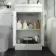 Avon Gloss White Basin Vanity and Back To Wall Unit 1000mm