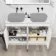 Trent Gloss White Cabinet with Marble Top 1200mm - Excludes Counter Top Basins