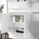 Foster Gloss White Basin Vanity with Marble Top & Back To Wall Unit 1200mm