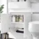 Foster Gloss White Combination Vanity Basin with Marble Top & Denver Toilet 1200mm