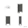 Bermuda Graphite Grey Cloakroom Basin Vanity 400mm