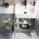 Harper Stone Grey Combination Vanity Basin with Marble Top 1500mm - Black Accents