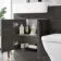 Harper Charcoal Elm Combination Vanity Basin with Marble Top & Atlanta Toilet 1200mm - Black Accents