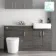 Harper Charcoal Elm Combination Vanity Basin with Marble Top & Boston Toilet 1500mm