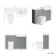 Monaco Dove Grey Combination Vanity Traditional Basin with Marble Top & Boston Toilet 1200mm