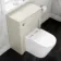Traditional Chalk White Back To Wall Unit and Boston Toilet