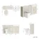 Monaco Chalk White Combination Vanity Basin and Hudson Toilet with Wooden Seat 1500mm