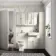 Traditional Chalk White Back To Wall Unit and Hudson Toilet with Wooden Seat