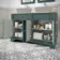 Lucia Midnight Green Cabinet with Oak Effect Top 1200mm - Excludes Counter Top Basins