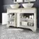 Lucia Chalk White Double Vanity with Oak Effect Top & Oval Counter Top Basin 1200mm - Brass Knurled Handles