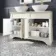 Lucia Chalk White Double Vanity with Marble Top & Oval Counter Top Basin 1200mm - Brass Knurled Handles
