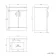 Mersey Gloss White Basin Vanity 600mm
