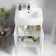 Mersey Gloss White Combination Vanity Basin and Miami Toilet 1000mm