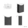 Capri Slate Grey Vanity with Semi Recessed Basin 650mm - Chrome Handles