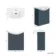 Capri Navy Blue Vanity with Semi Recessed Basin 750mm - Chrome Handles