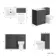 Milos Slate Grey Combination Vanity Basin and Miami Toilet 1100mm - Chrome Handles