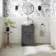 Milos Slate Grey Vanity with Mesa Basin 500mm - Traditional Handles