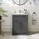 Milos Slate Grey Basin Vanity 600mm - Traditional Handles