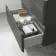 Corsica Tungsten Grey Wall Hung Drawer Vanity with Marble Top 600mm - Excludes Counter Top Basin