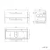 Omaha Slate Grey Wall Hung Drawer Vanity with Marble Top 800mm - Excludes Counter Top Basin