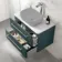 Omaha Mystic Green Wall Hung Drawer Vanity with Marble Top 800mm - Excludes Counter Top Basin