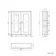 Dove Grey Wall Hung Mirror Cabinet 700x600mm
