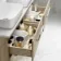 Elba Dawn Oak Double Wall Hung Drawer Vanity with Marble Top & Curved Basin 1200mm
