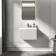 Malta Fluted Coastal White Wall Hung Basin Drawer Vanity 600mm