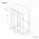 London Matt Black 6mm Sliding Shower Enclosure 1000x800mm