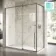 Cologne Brushed Gunmetal Easy Clean 8mm Hinged Shower Enclosure 1700x900mm