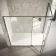 Cologne Brushed Gunmetal Easy Clean 8mm Hinged Shower Enclosure 1700x900mm