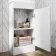 Trent Gloss White Cloakroom Floor Standing Basin Vanity 400mm