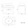Avon Gloss White Wall Hung Drawer Vanity with Oval Counter Top Basin 600mm