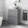 Trent Stone Grey Vanity Drawer with Oval Counter Top Basin 600mm