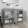 Trent Stone Grey Double Vanity with Marble Top & Oval Counter Top Basin 1200mm