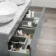 Trent Stone Grey Double Wall Hung Drawer Vanity with Marble Top & Oval Counter Top Basin 1200mm