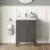 Bermuda Graphite Grey Basin Vanity 600mm