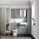 Monaco Dove Grey Basin Vanity and Back To Wall Toilet Unit 1200mm (Excludes Pan & Cistern)