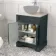 Lucia Inky Blue Cabinet with Oak Effect Top 640mm - Excludes Counter Top Basin