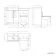 Avon Gloss White Combination Vanity Basin and Aruba Toilet 1000mm - Black Accents