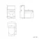 Midnight Green Slimline Back To Wall Unit and Denver Toilet - Black Accents