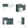 Monaco Midnight Green Combination Vanity Basin and Seattle Toilet 1200mm - Brass Knurled Handles