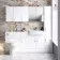 Harper Gloss White Floor Standing Tall Cabinet Unit 1900x300mm