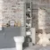 Harper Stone Grey Floor Standing Tall Cabinet Unit 1900x300mm