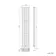 Marbella Anthracite Double Oval Panel Radiator 1800x360mm