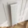 Athens White Triple Column Vertical Traditional Radiator 1800x380mm