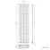 Marbella Matt Black Single Oval Panel Radiator 1800x480mm