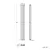 Marbella Matt Black Double Oval Panel Radiator 1800x240mm