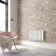 Faro White Single Flat Panel Horizontal Radiator 450x770mm